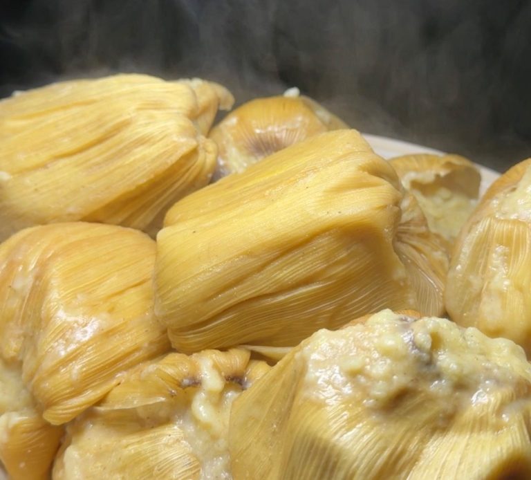 Ga Kenkey with chofi and pepper